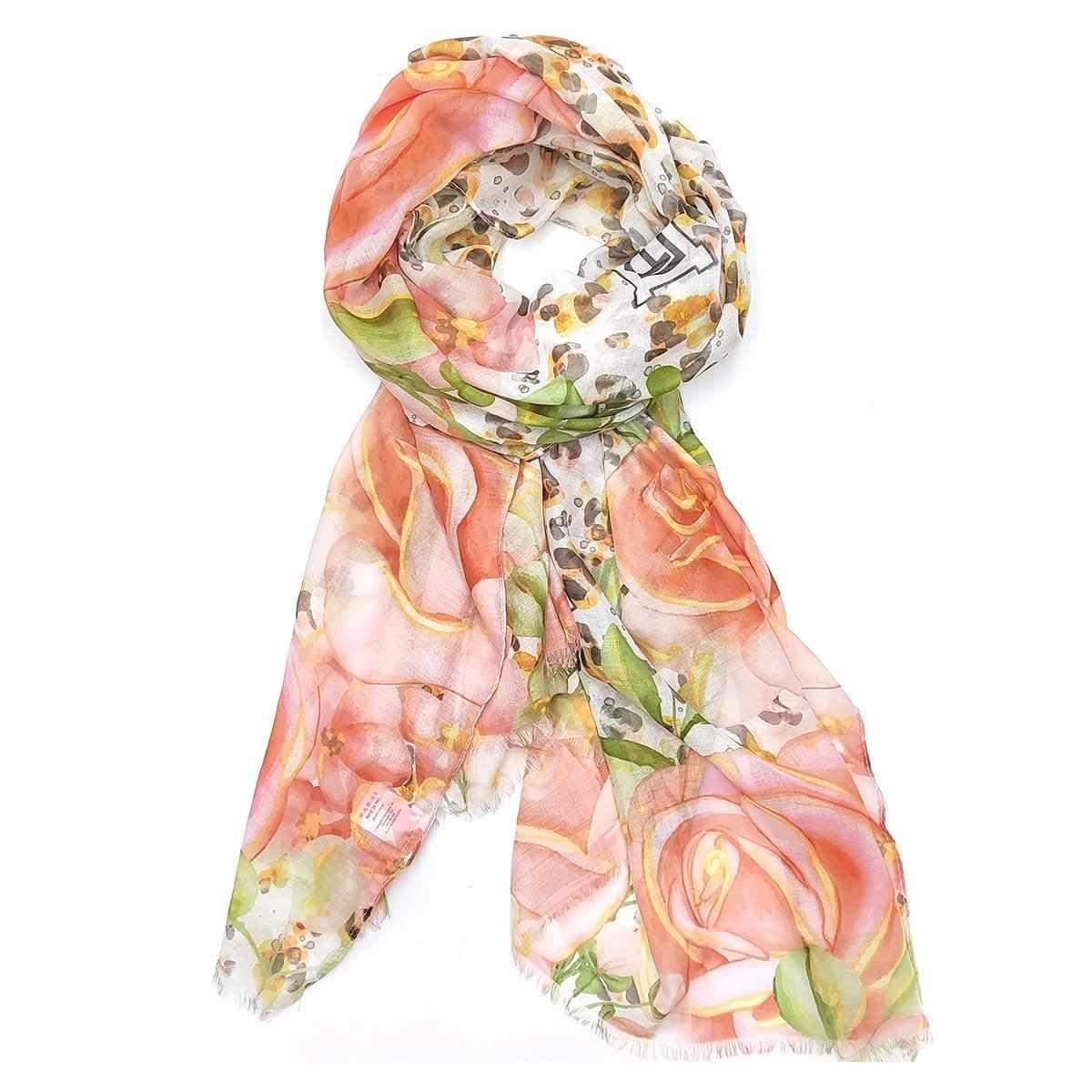 Sciarpa donna fiore grande animalier Laura Biagiotti