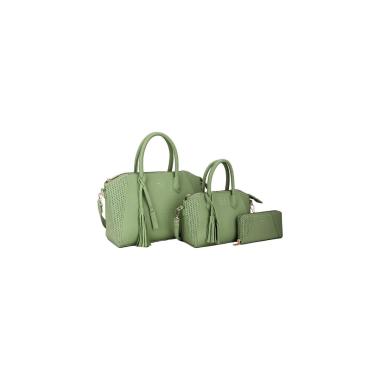 Set 3 pezzi donna borsa, borsetta e portafoglio Renato Balestra