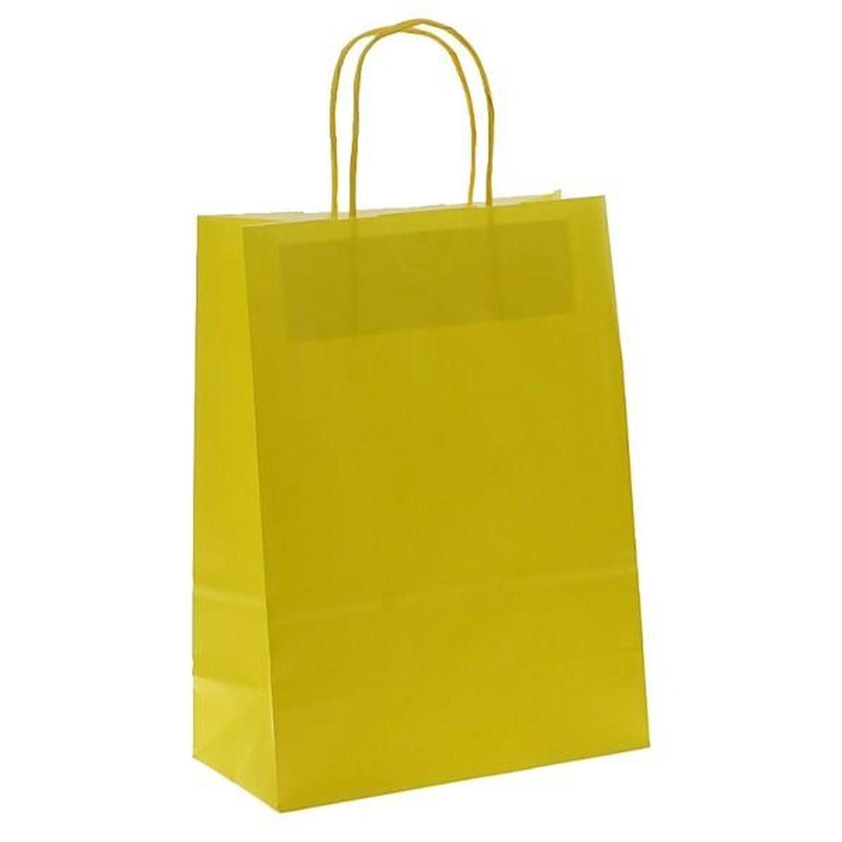 Shopper carta h49xl45xp15 colore giallo