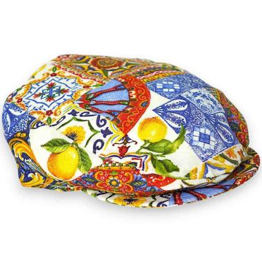 Coppola uomo fantasia maioliche