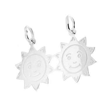 Ciondolo Sole che si spezza in Argento 925