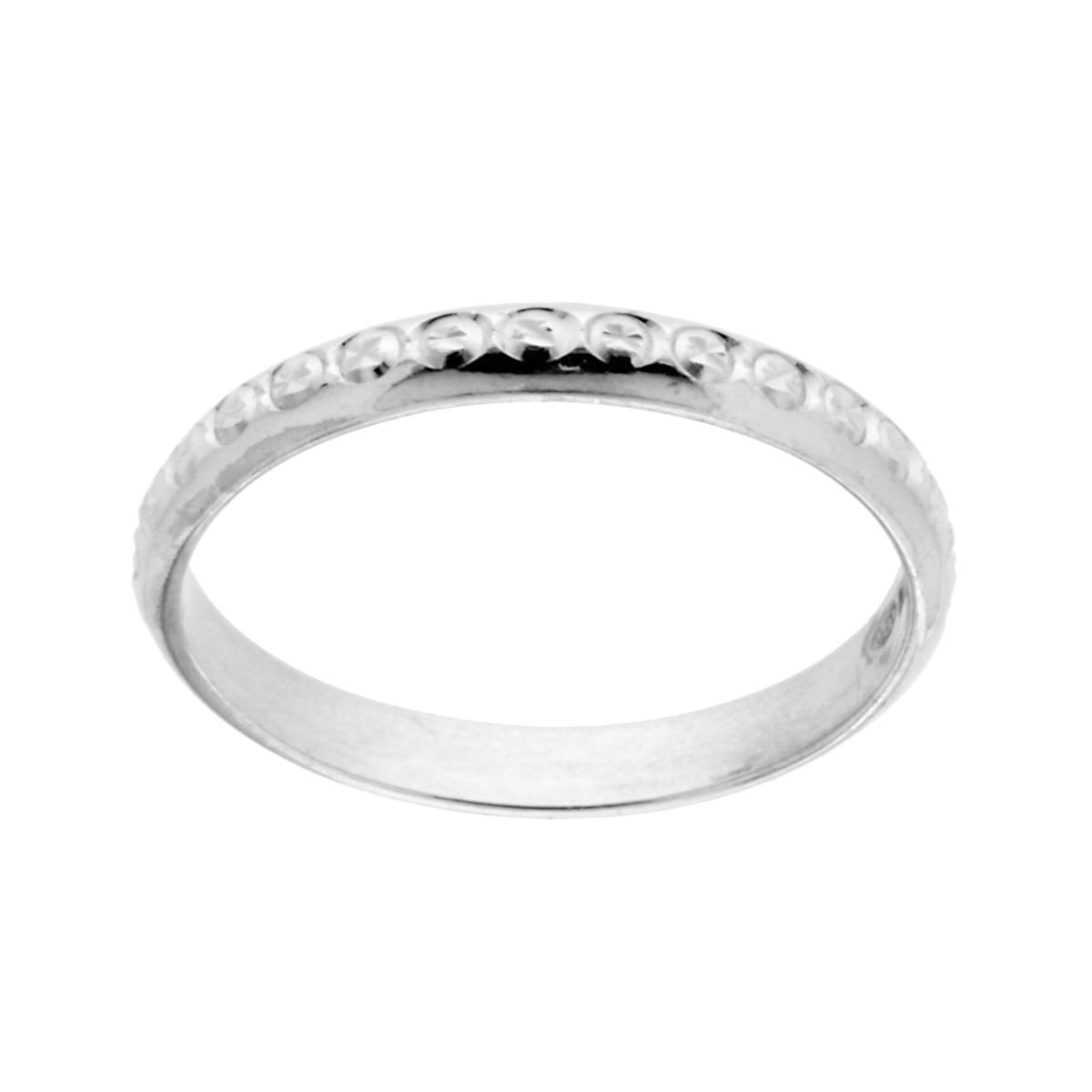 Anello Fedina di Fidanzamento Lui e Lei Diamantata in ARGENTO 925 Galvanica Rodio