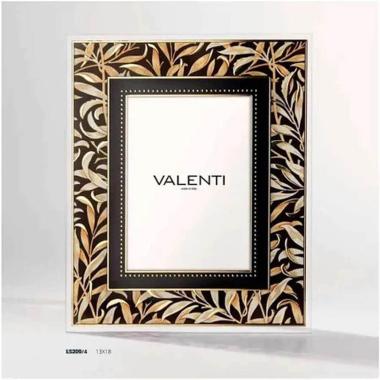 Cornice foglie oro 13x18 cm Valenti