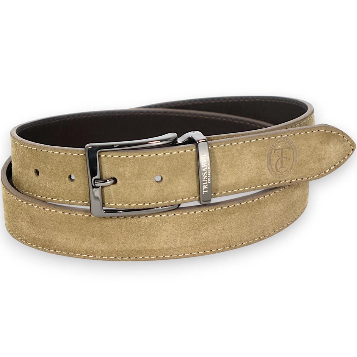 Cintura uomo in camoscio Trussardi Collection