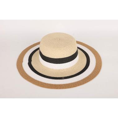 Cappello mare donna a falda larga fantasia righe Verve