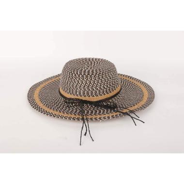 Cappello mare donna a falda larga con fiocco in cordino Verve