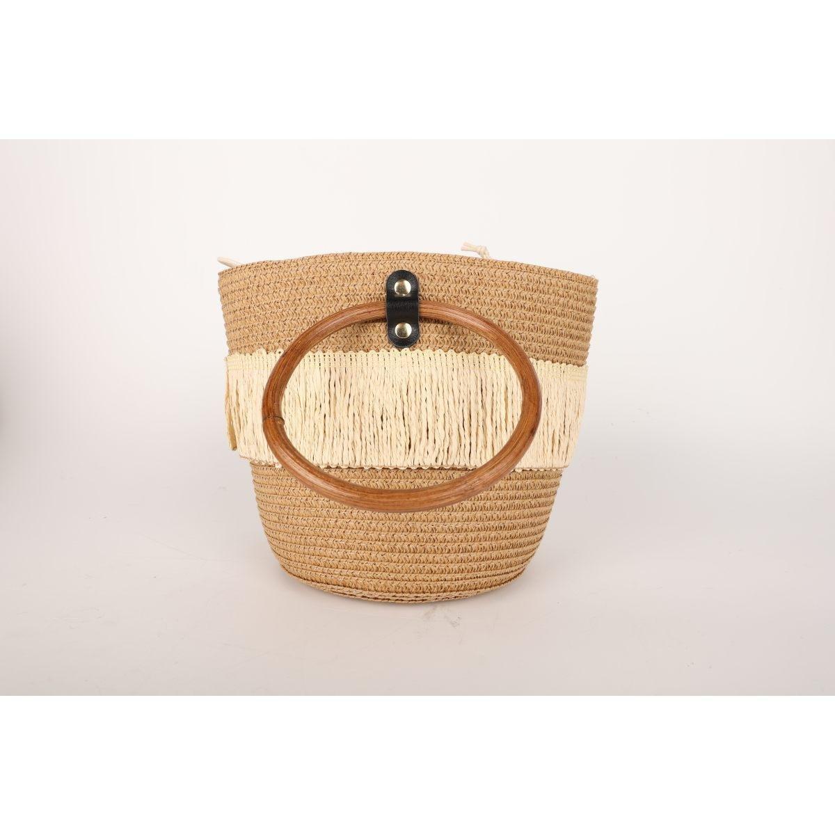 Borsa mare blu donna stampa floreale Verve