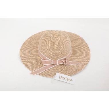 Cappello mare donna a falda larga con fiocco in nastrino Verve