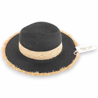 Cappello mare donna a falda larga sfrangiata Verve