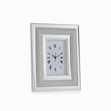 Orologio 9x13 con pelle grigio