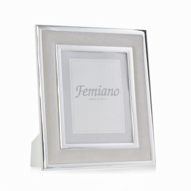 Portafoto 20x25 con pelle grigio