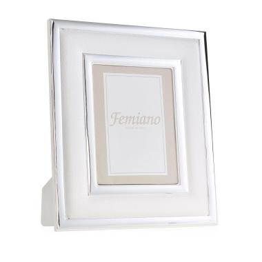 Portafoto 20x25 con pelle bianca