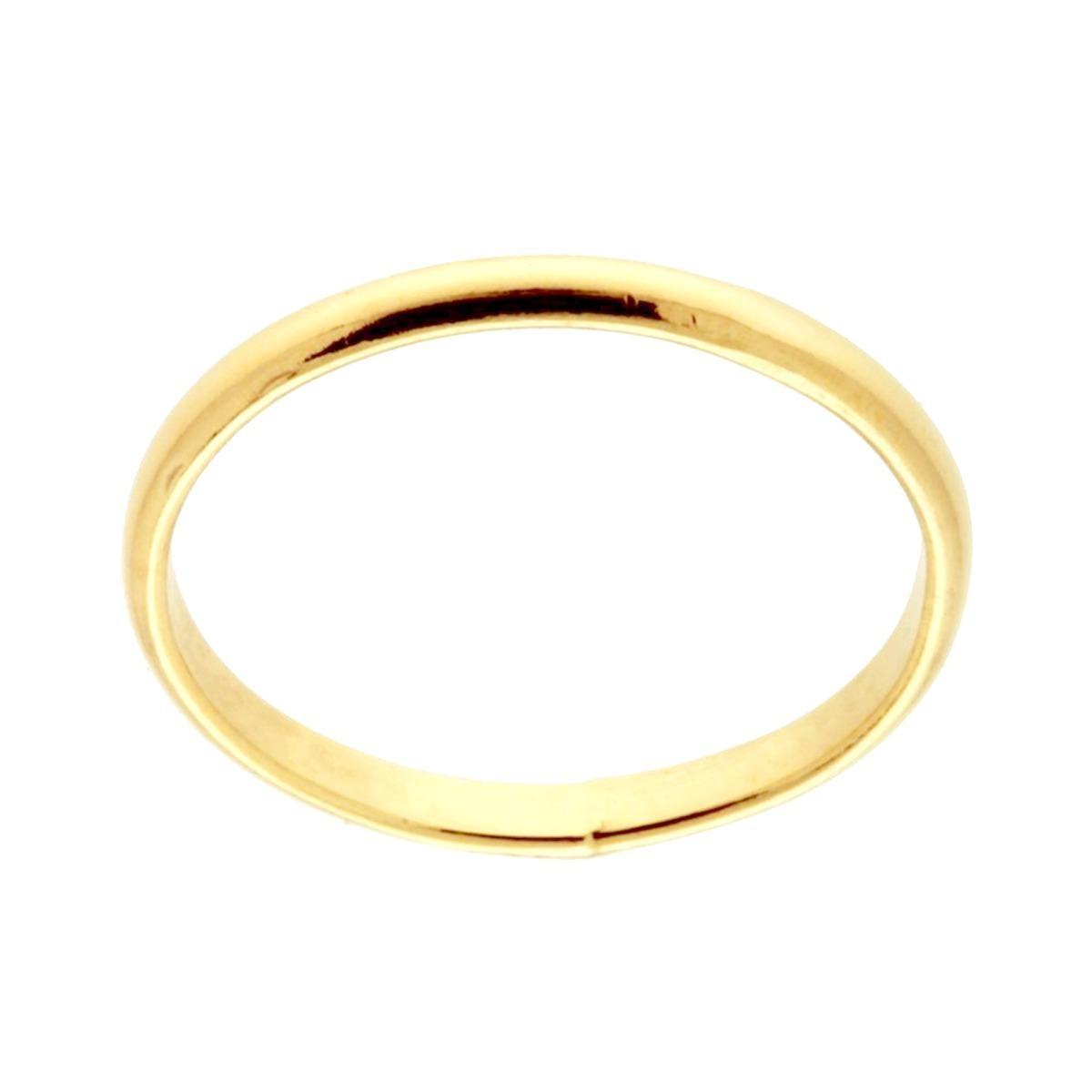 Anello Fedina Fermanello mm 1.8 in ARGENTO 925 Galvanica Oro