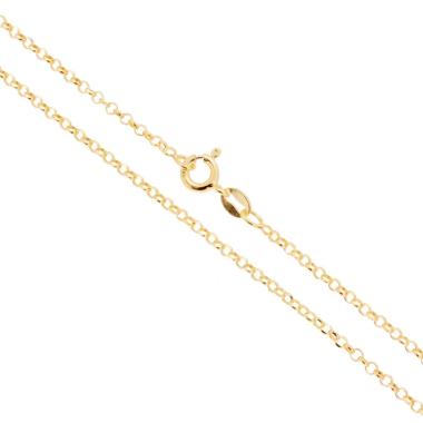 Catena Rolo Diamantata 027 sezione mm 2.1 lunghezza cm 45 in ARGENTO 925 Galvanica Oro