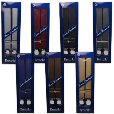 Bretelle uomo tinta unita Made in Italy