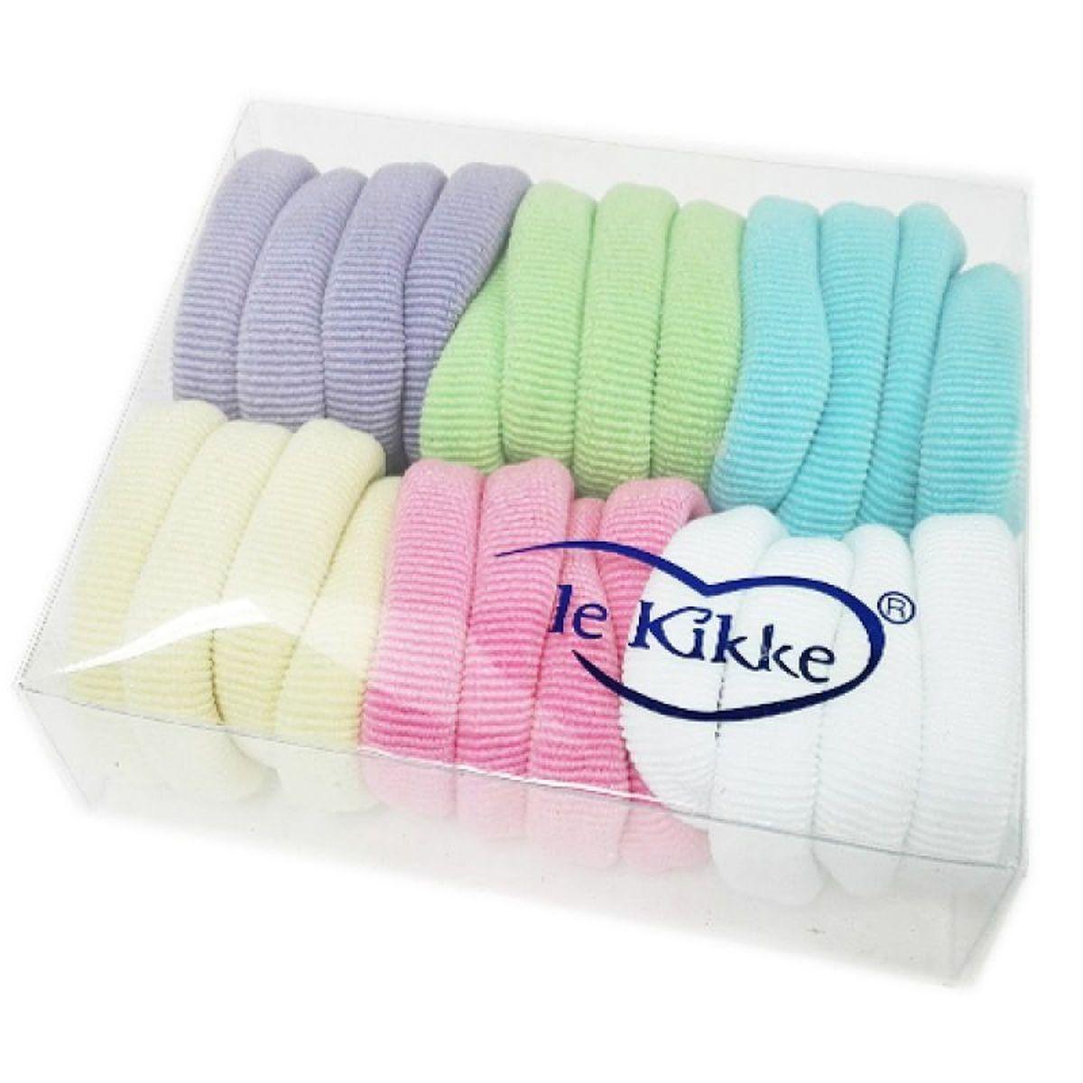 Elastico per capelli in box da 24 pezzi colori pastello