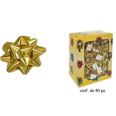 Coccarde adesive metallizzato colore oro 19 mm.
