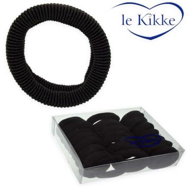Fermacoda nero in box da 24 pz Le Kikke