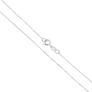 Catena Veneziana 010 sezione mm 0.6 lunghezza cm 45 in ARGENTO 925
