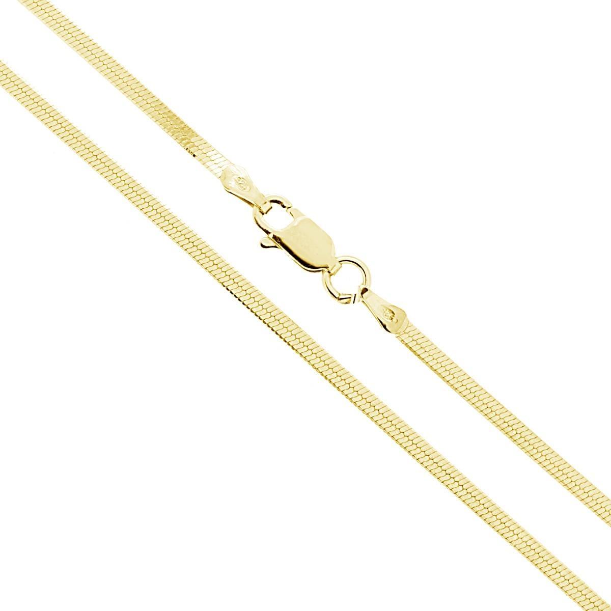 Catena Magik Diamantata 030 sezione mm 2.1 lunghezza cm 45 in ARGENTO 925 Galvanica Oro