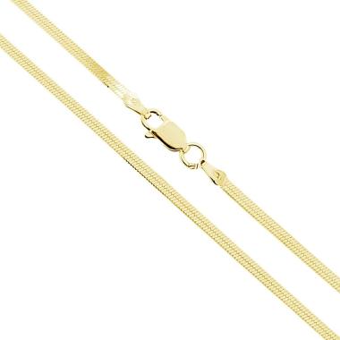 Catena Magik Diamantata 030 sezione mm 2.1 lunghezza cm 45 in ARGENTO 925 Galvanica Oro