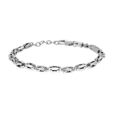 Bracciale Uomo Maglia Imperniata Ingranaggi con accessorio in ACCIAIO