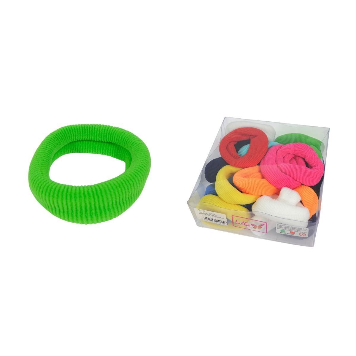 Elastico per capelli maxi in confezione da 24 pezzi colori assortiti