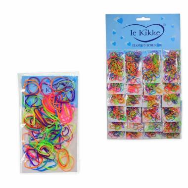 Elastici in silicone card 24 bustine da 100 pezzi colori assortiti