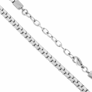 Catena Veneziana Tonda Battuta sezione mm 4.6 lunghezza cm 50+5 in ACCIAIO