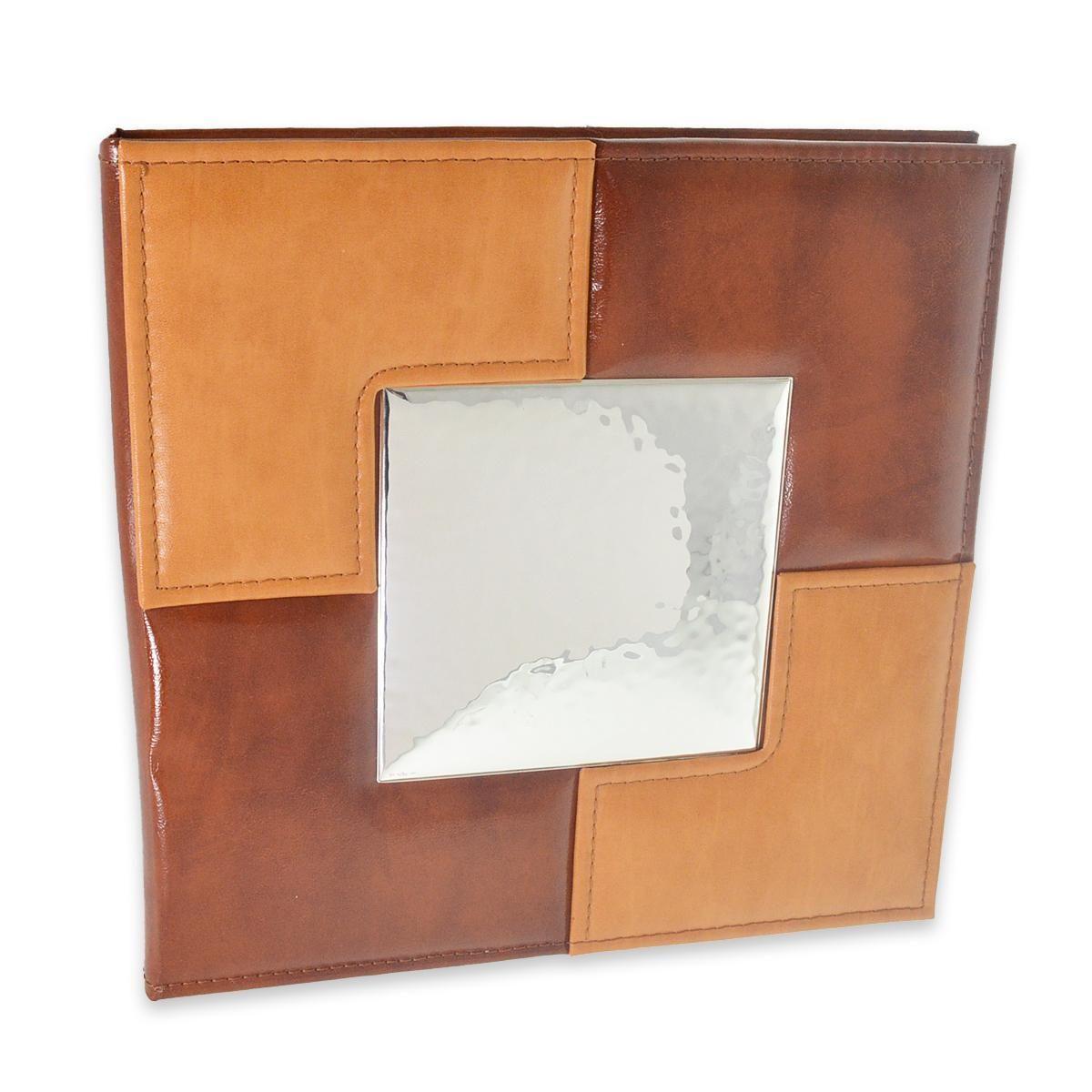 Album in pelle 30x30 con placca in argento