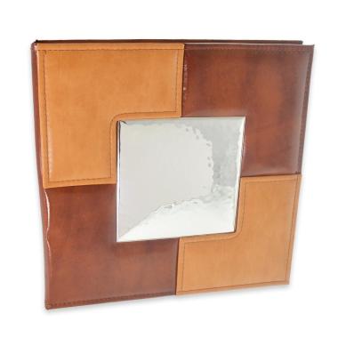 Album in pelle 30x30 con placca in argento
