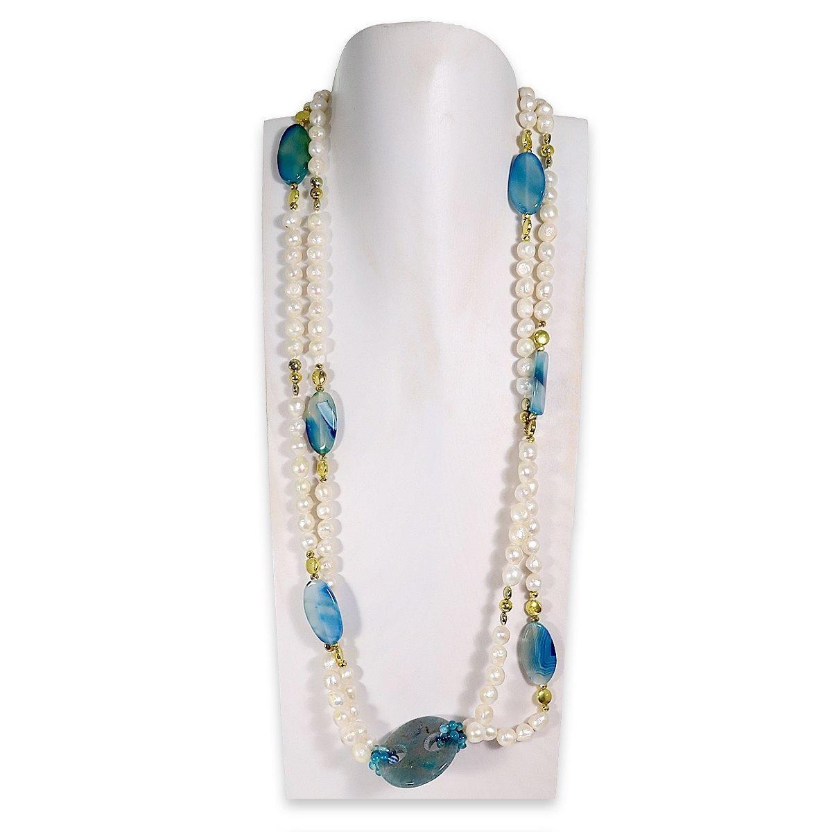Collana in pietre dure assortite