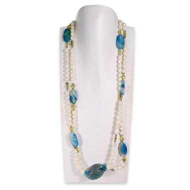 Collana in pietre dure assortite