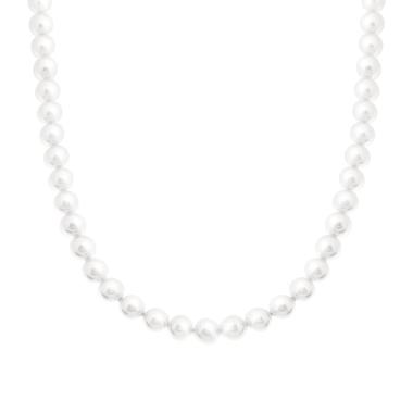 Collana con filo Perle mm 8 in ACCIAIO