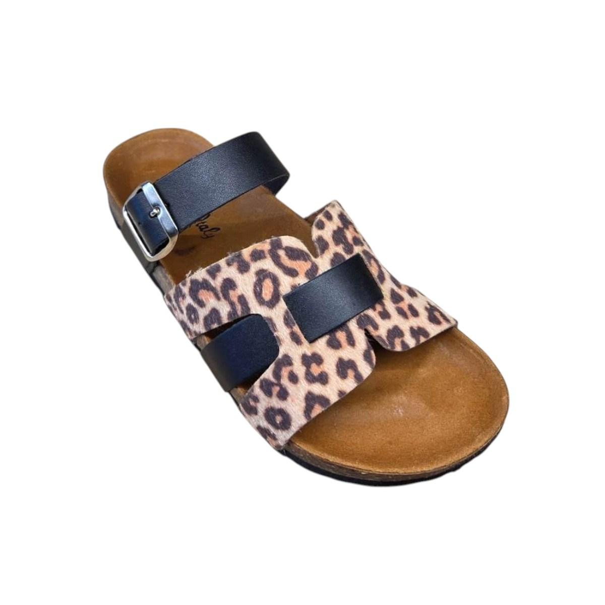 Ciabatte donna in pelle crosta Made in Italy