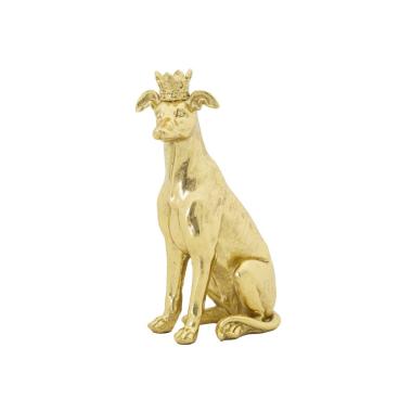 Cane c/corona oro cm 20x12,5x33