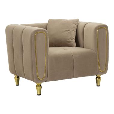 Poltrona alma grigio c/cuscino cm 97x81x71