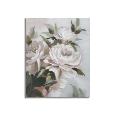 Dipinto su tela flower&leaf cm 80x3,7x100