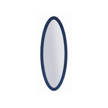 Specchio da muro amman blu cm 55x2x150 (misura specchio cm 42,5x137,5)