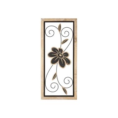 Pannello in ferro e legno koman -a- cm 26x2,5x60<br>
