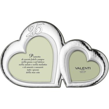 Cornice doppia cuori 25° 20x20/13x13