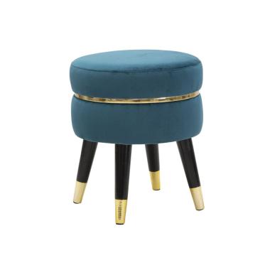 Sgabello paris ottanio/gold cm Ø 35x40,5