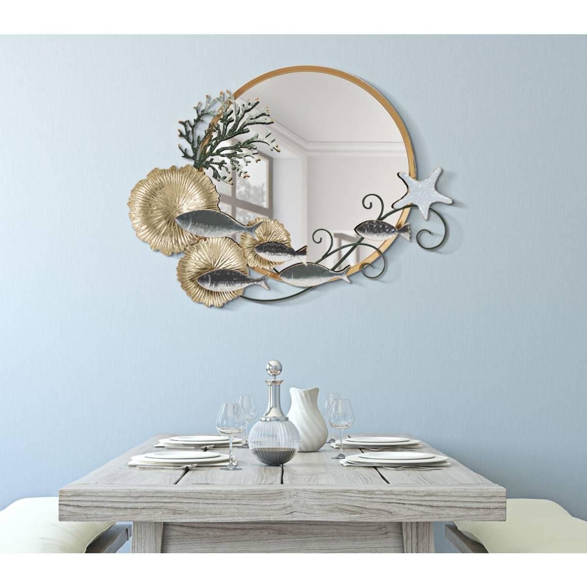 Specchio da muro fish cm 88,9x7,6x65,4