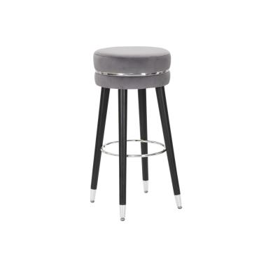 Sgabello bar paris grigio/silver cm Ø 35x74