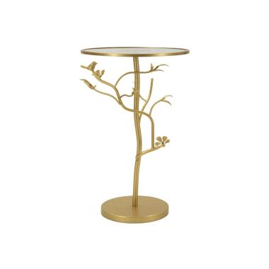 Tavolinetto birds glass cm Ø 38x60