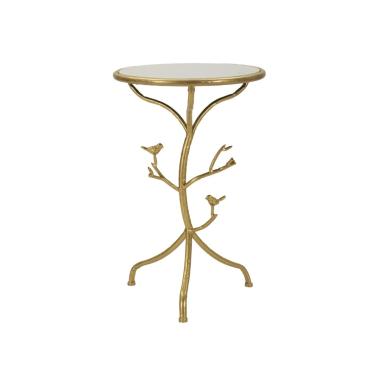 Tavolinetto birds marble cm Ø 38x60