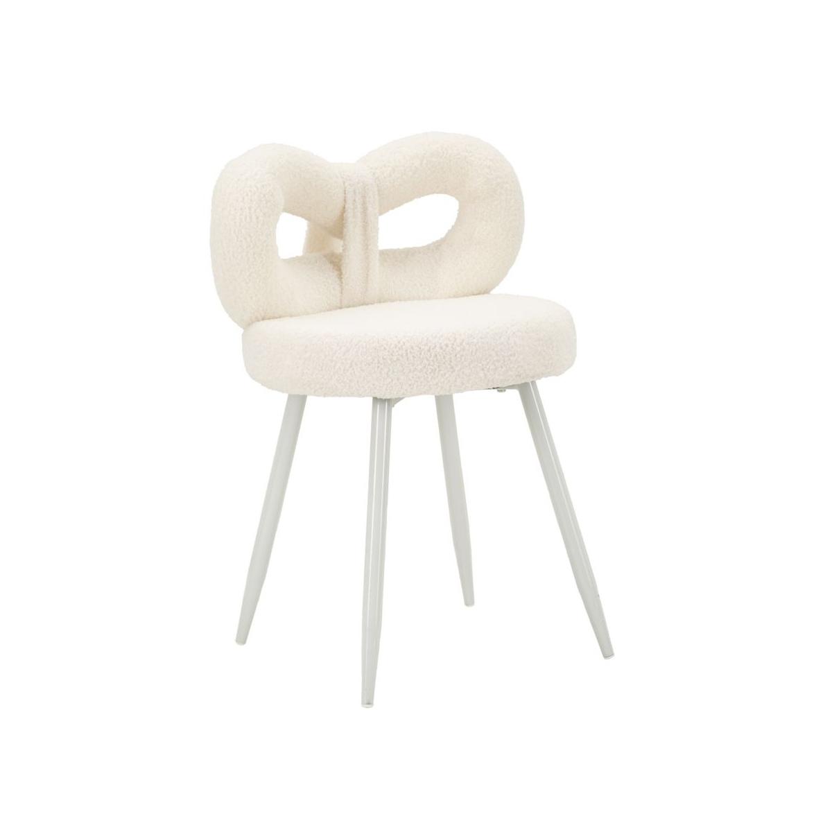 Sedia mini ilary bianca cm Ø 40x67<br> (altezza seduta cm 46)