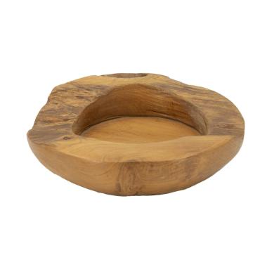 S/tasche erusi in teak ric. cm Ø 20x6 min 2 (pezzi unici - non rip. in serie)