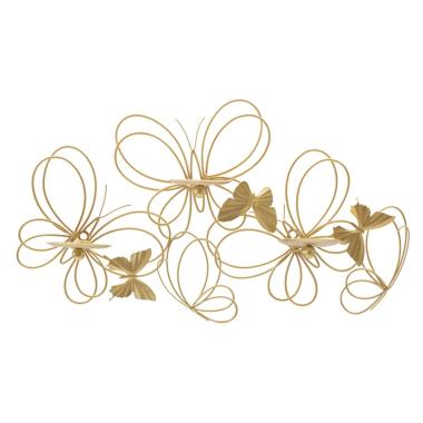 P/cand da muro farfalle cm 61x12x34