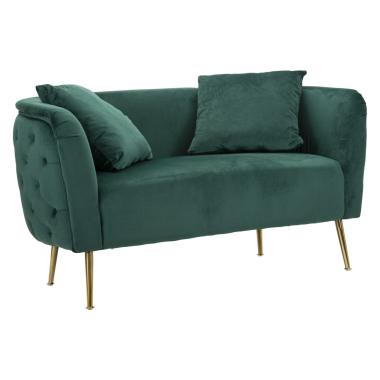 Divanetto bucarest verde cm 127x74x73